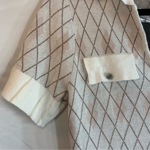 NWT Belldini Women's Black Label Short Sleeve Johnny Collar Sweater, size S - Picture 5 of 10